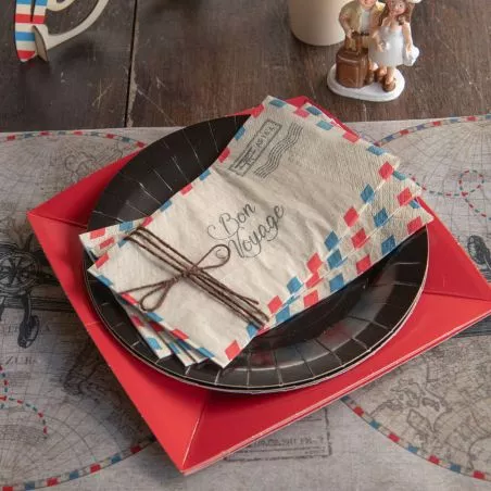 Serviette Bon voyage 20 pièces Serviette Bon voyage 20 pièces