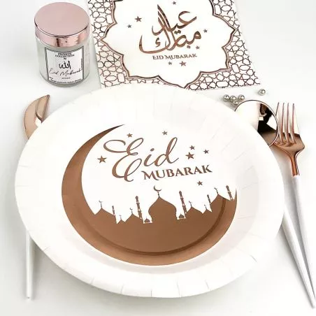 Assiette Eid Mubarak x10 Assiette Eid Mubarak x10