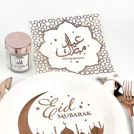 Serviette Eid Mubarak 20 pièces Serviette Eid Mubarak 20 pièces