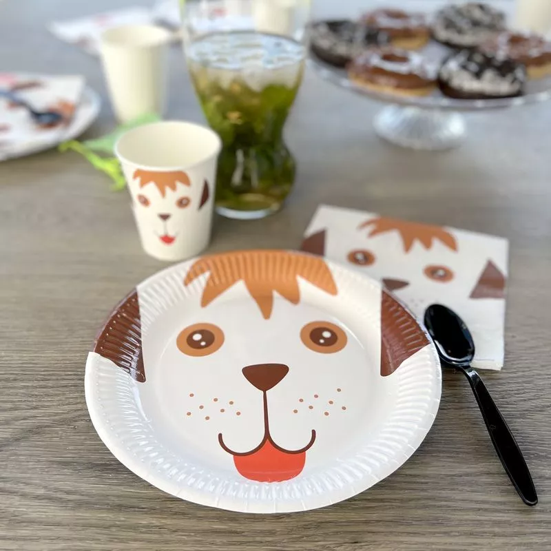 serviette anniversaire Chien (lot de 20) serviette anniversaire Chien (lot de 20)