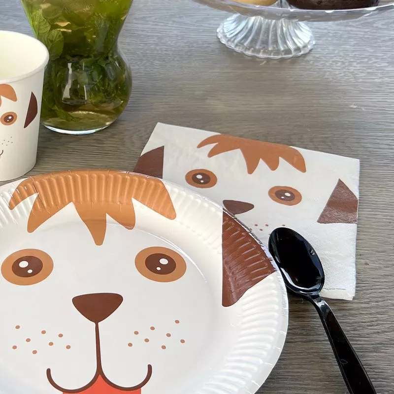 serviette anniversaire Chien (lot de 20) serviette anniversaire Chien (lot de 20)