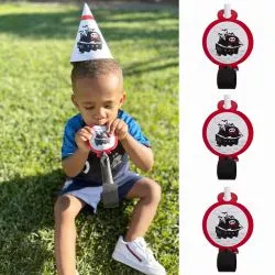 6 Sifflets anniversaire - Pirate
