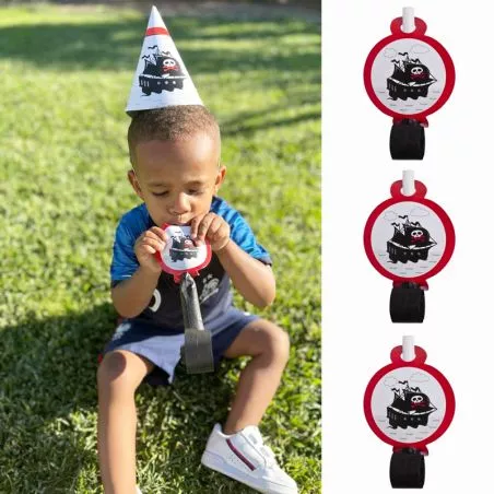 6 Sifflets anniversaire - Pirate 6 Sifflets anniversaire - Pirate
