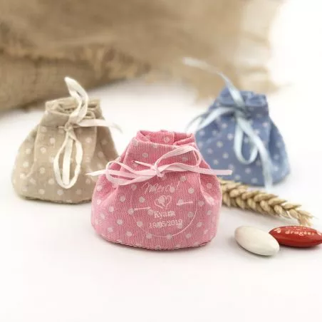 12 Sac dragée à petit pois - Oval