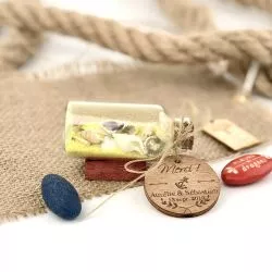 Petite Bouteille coquillage - Sable jaune
