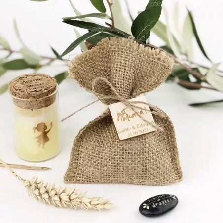 Bourse à dragées jute pas cher (5pcs) - Arrivage Bourse à dragées jute pas cher (5pcs) - Arrivage