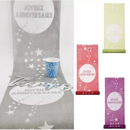 Chemin de table Anniversaire Chemin de table Anniversaire