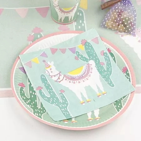 serviette jetable Lama (lot de 20) serviette jetable Lama (lot de 20)