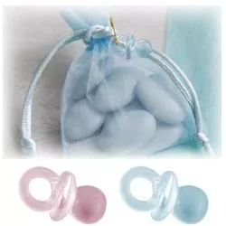 Tétine Transparent déco X12