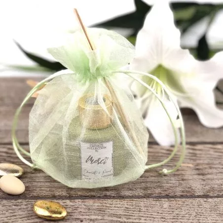 12 Sachets Organza - Vert