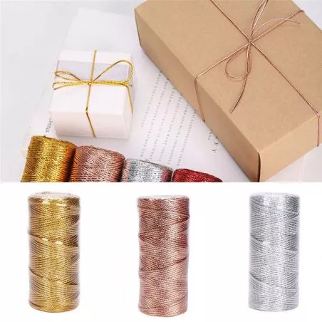 Ruban Cordon polyester métallique 100M Ruban Cordon polyester métallique 100M