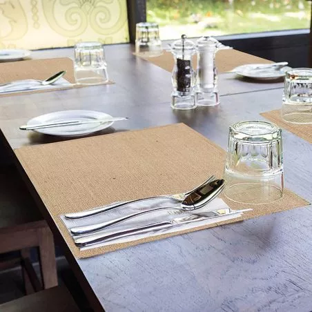Set de Table Rectangle Jute x10 Set de Table Rectangle Jute x10