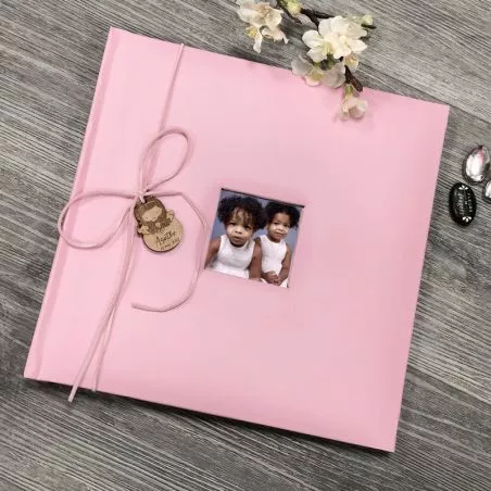 Livre d'or naissance fille / Album photo en Cuir rose Livre d'or naissance fille / Album photo en Cuir rose