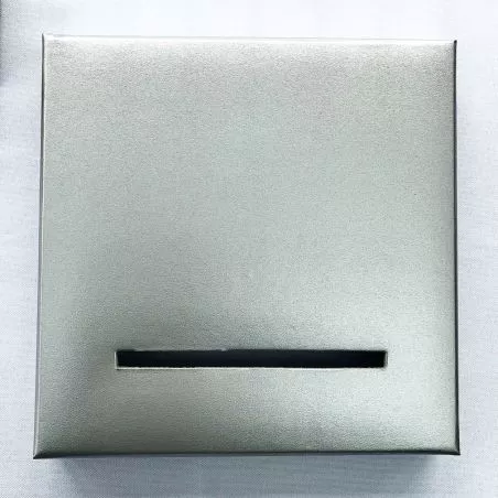 Couvercle une transparent cuir argent Couvercle une transparent cuir argent