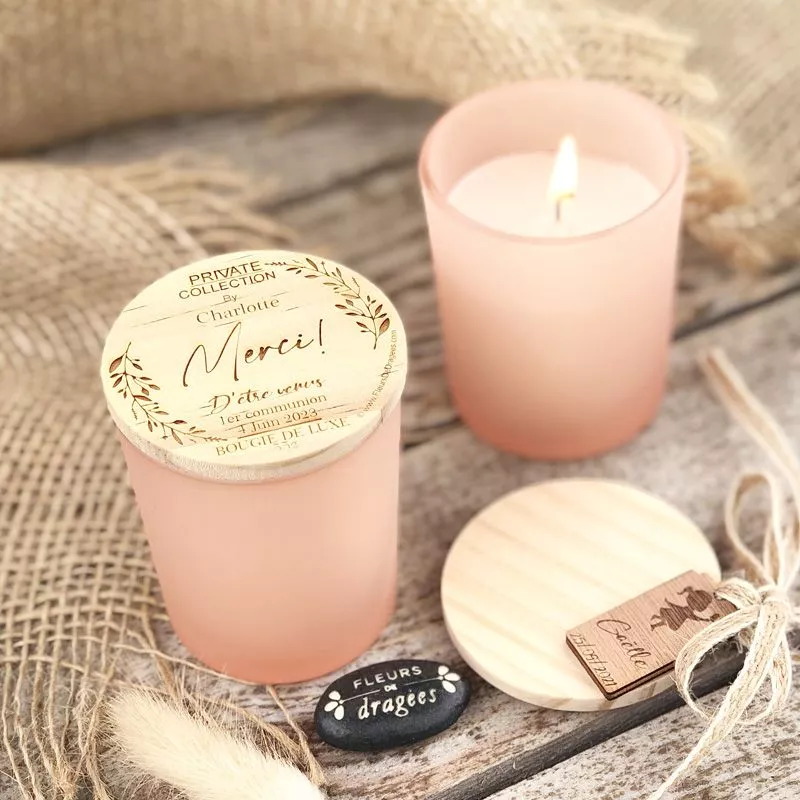 Bougies personnalisée Luxe "C.Privé"- Blush Bougies personnalisée Luxe "C.Privé"- Blush