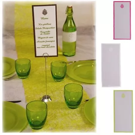 Menu contour irisé avec enveloppes X10 Menu contour irisé avec enveloppes X10