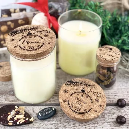 Cadeau de noël personnalisé| Bougie parfumées - 300gr Cadeau de noël personnalisé| Bougie parfumées - 300gr