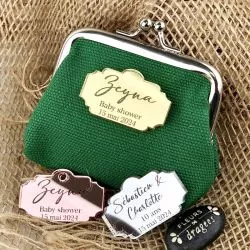 Etiquette Miroir personnalisée - Rustique (6psc)