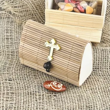 Boite bambou sac vintage naturel Boite bambou sac vintage naturel