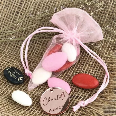 Bourse organza Cône (12pcs) Rose Bourse organza Cône (12pcs) Rose