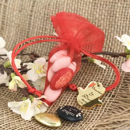 Bourse organza Cône (12pcs) rouge Bourse organza Cône (12pcs) rouge