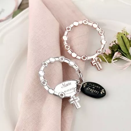 Rond de serviette communion chapelet Rond de serviette communion chapelet