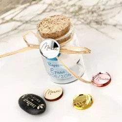 DIY - 10 mini étiquettes à coller Merci Ronde