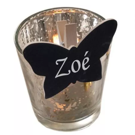 Papillon Ardoise sur pince X6 Papillon Ardoise sur pince X6