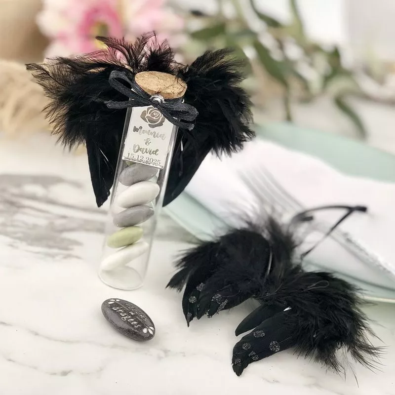 Ailes d'ange déco X5 noire Ailes d'ange déco X5 noire