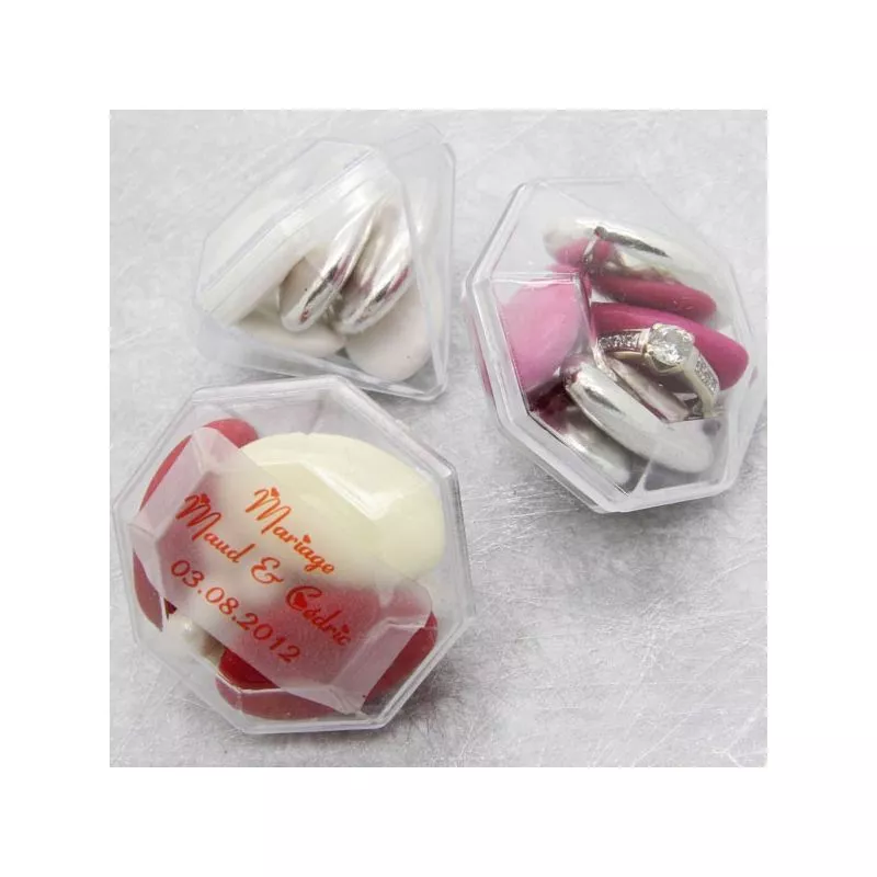 (lot de 3) Boite dragées Diamant (lot de 3) Boite dragées Diamant