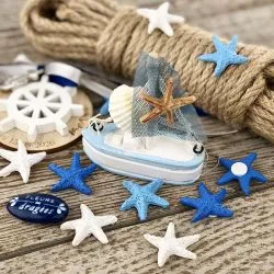 12 Mini étoile de Mer à coller - Thème mer