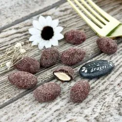 Cœur amande chocolat et Framboise Poudrée